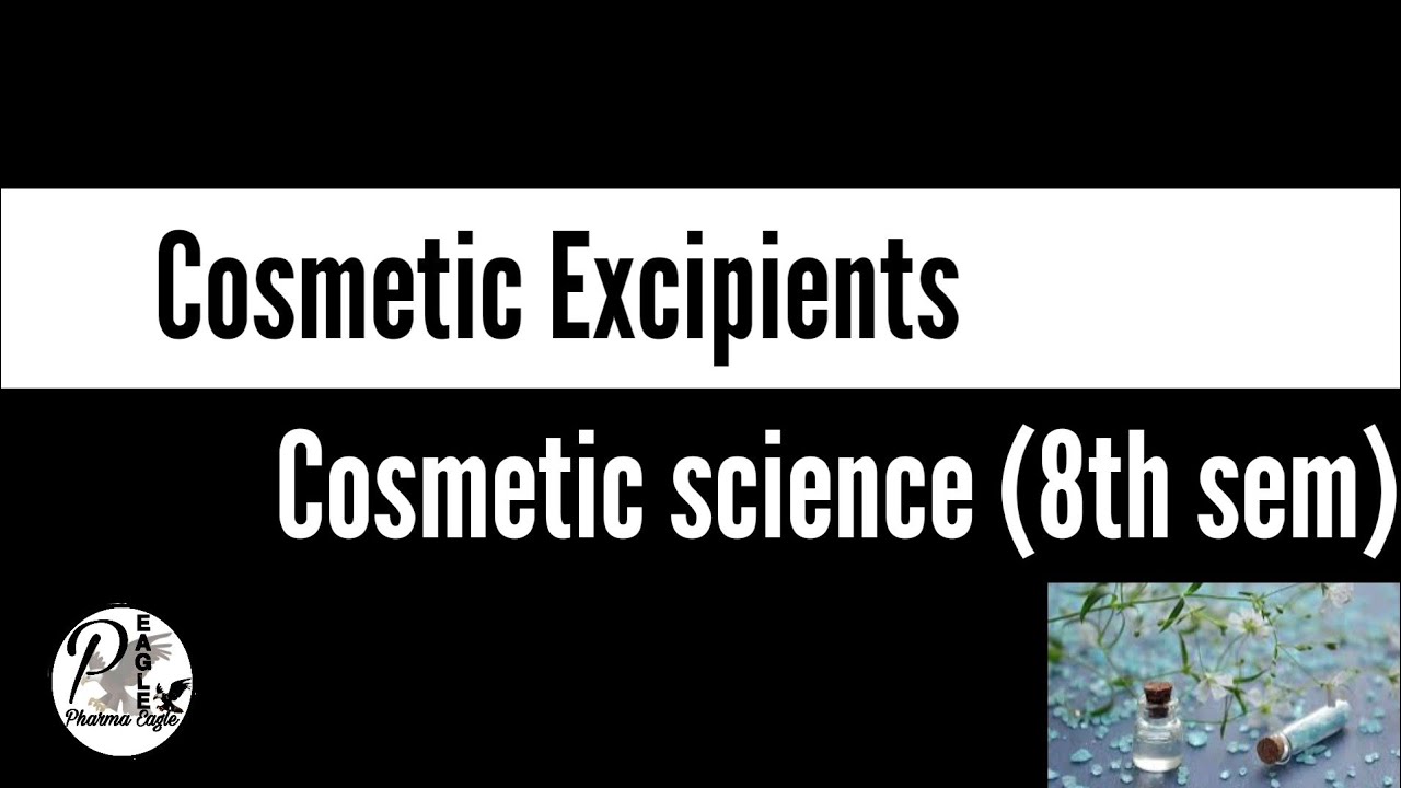 Cosmetic Excipients mcqs| cosmetic science 8th sem| B.pharmacy| Basic concepts