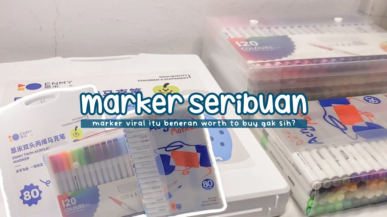 stationery review | review marker-marker yang harganya cuma seribuan