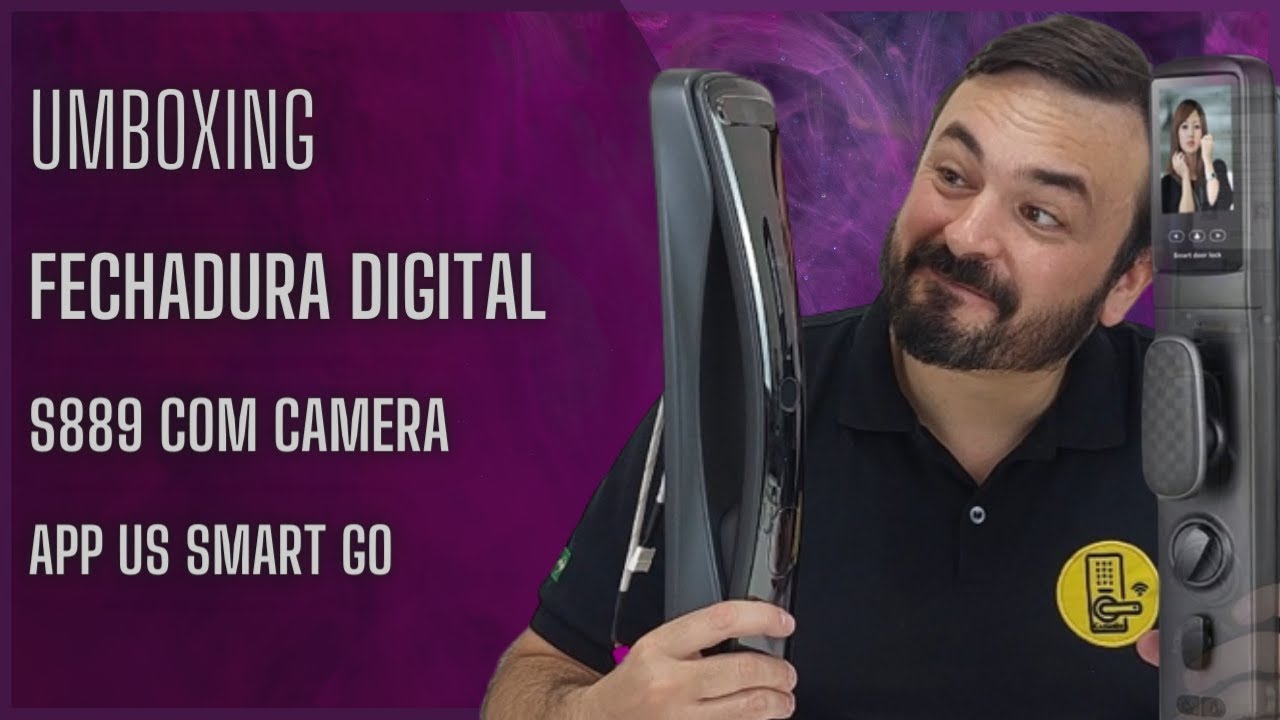 Fechadura Digital S889 com Câmera -  App USmart GO - Umboxing em Detalhes