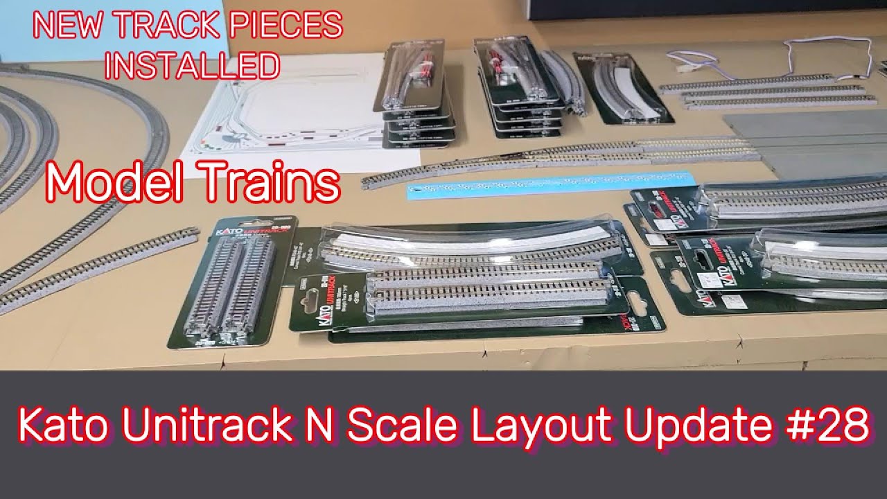 Kato Unitrack N Scale Layout Update # 28 - Expansion Track Install