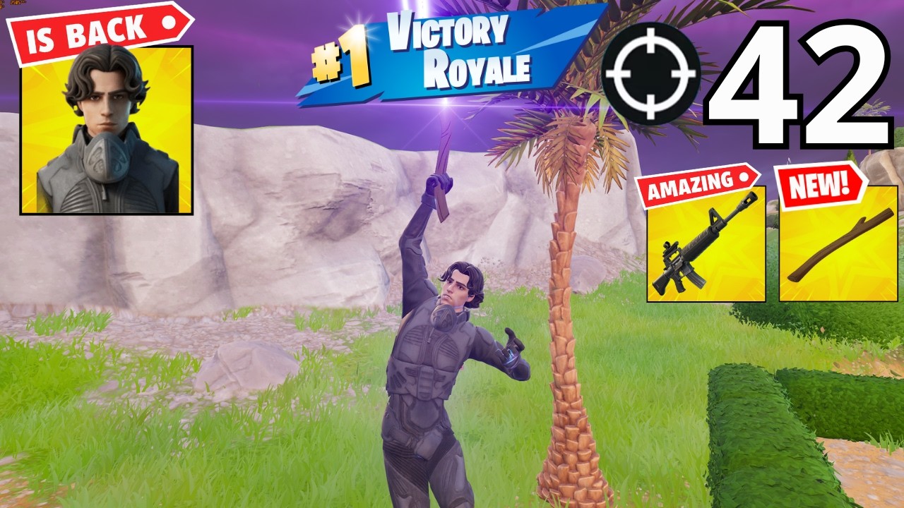 42 Elimination Gameplay Wins Zero Build (NEW FORTNITE CHAPTER 7 SEASON 1)