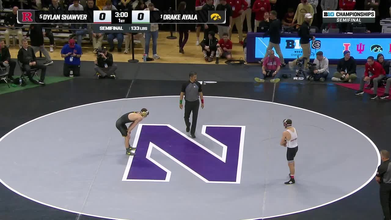 133 LBs: Drake Ayala vs. Dylan Shawver | Big Ten Wrestling Championship Semifinal | 3/8/25