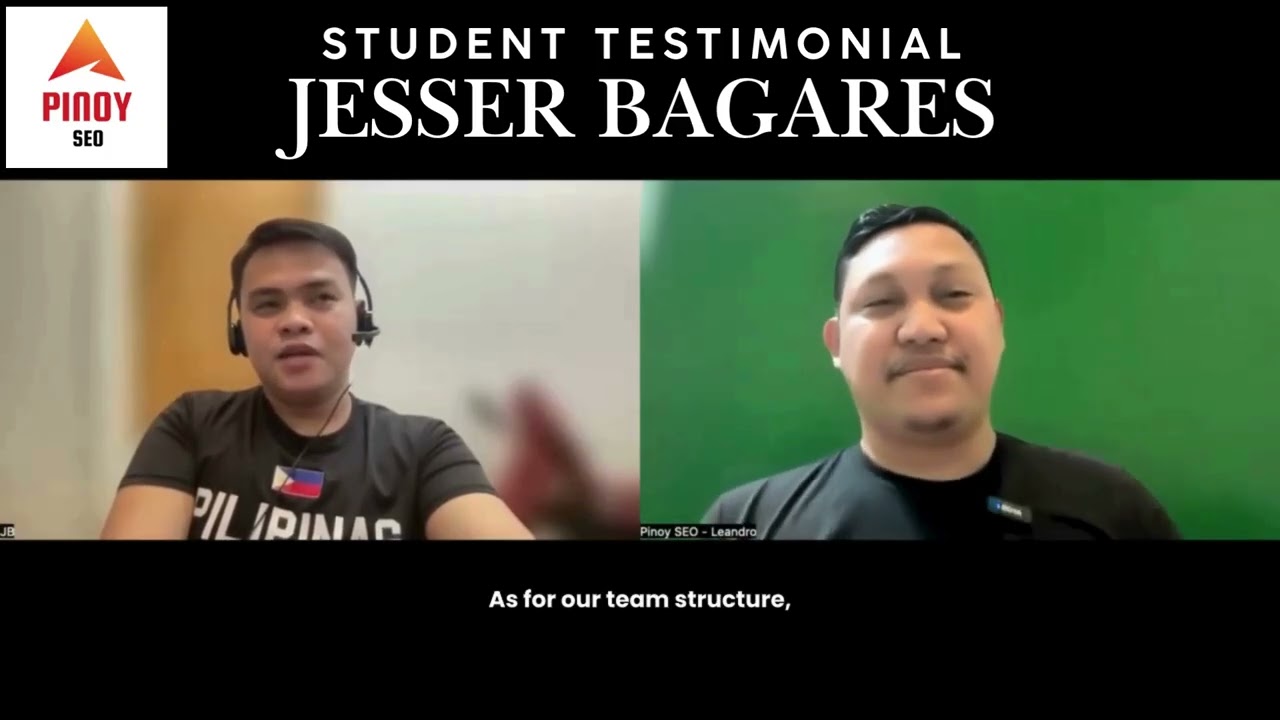 FROM SEO intern to SEO manager! - Testimonial - Jesser Bagares