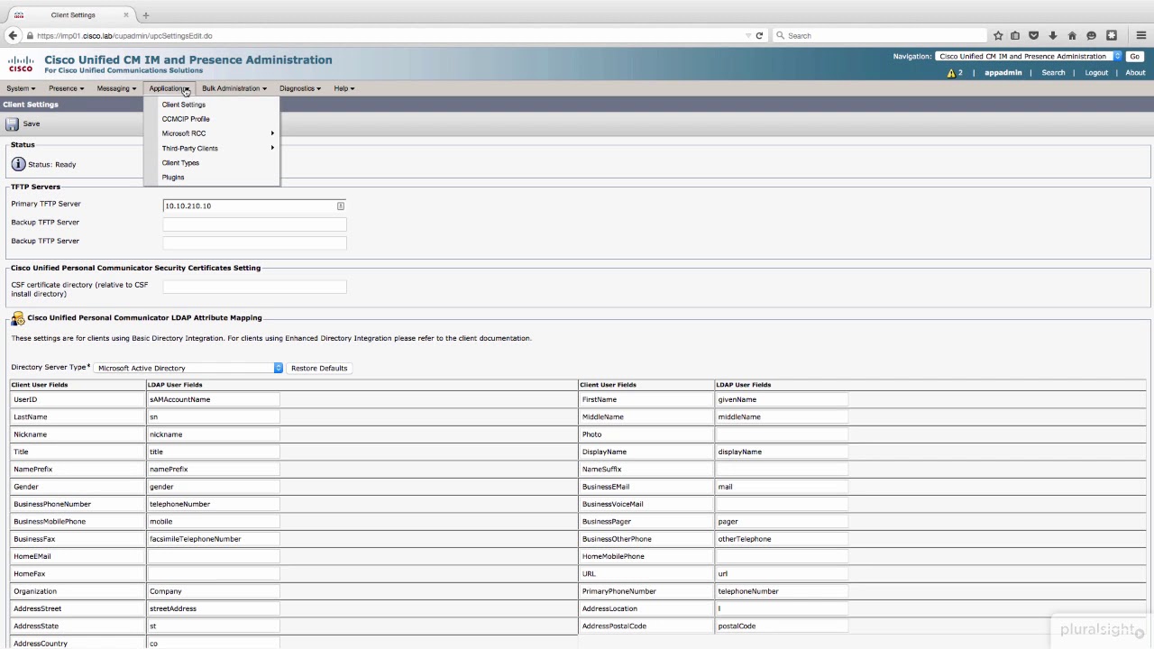 cisco jabber real world 17   IM&P Server Configuration Options   Cisco Jabber in the Real World