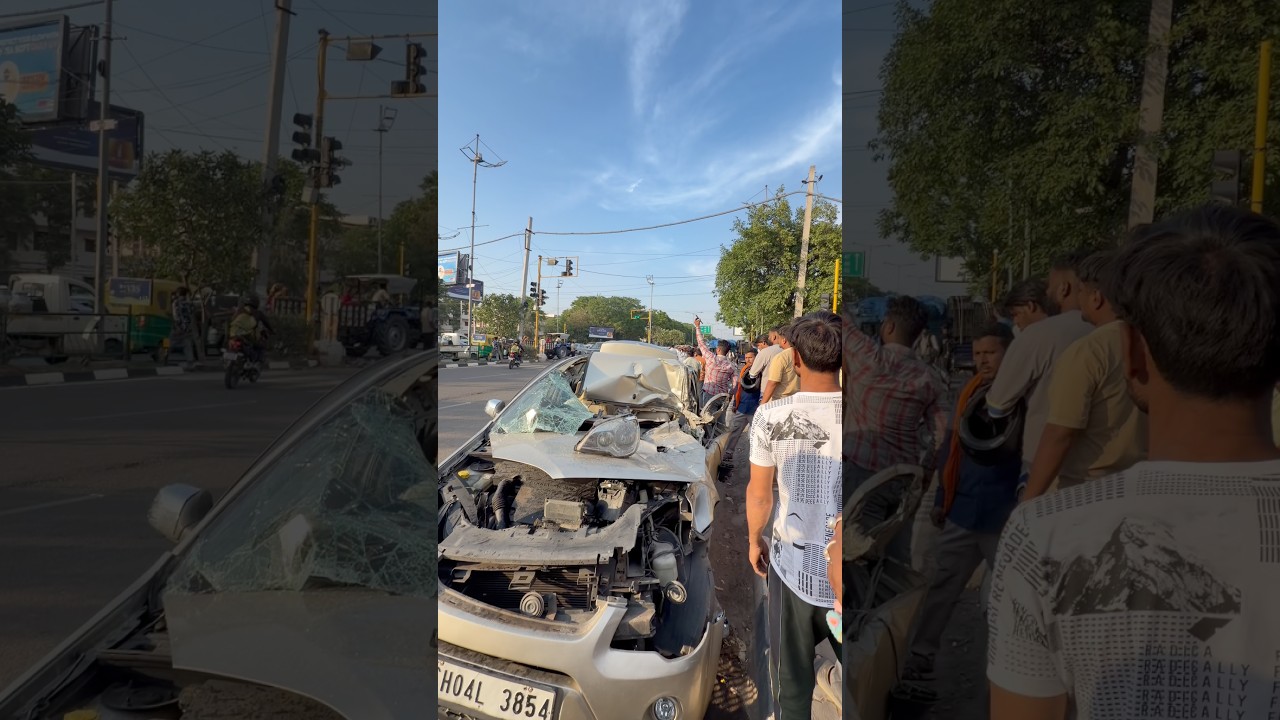 Mohali 11 phase me huya accident 😱￼