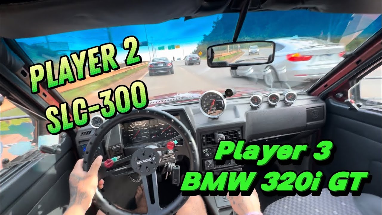 GOL TURBO ACELERANDO COM SLC-300 E BMW 320i GT