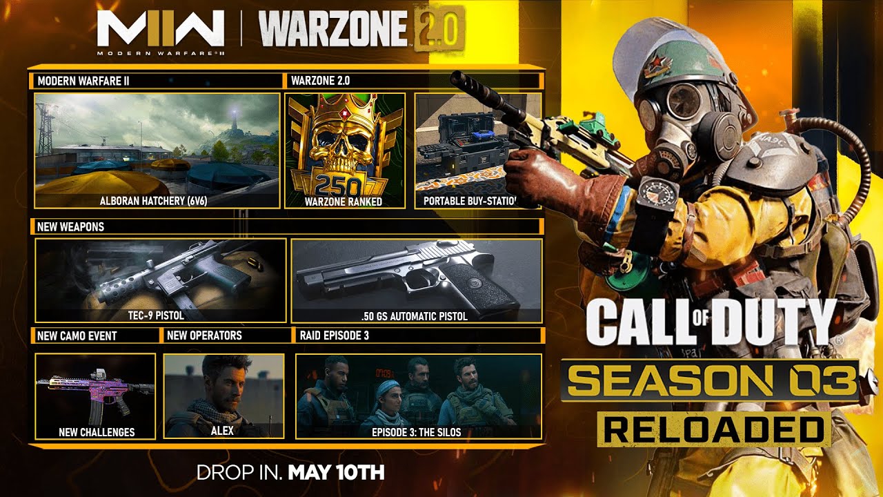 MW2 SEASON 3 RELOADED UPDATE OVERVIEW! (Operators, Warzone Ranked, Weapons, Maps) - Modern Warfare 2