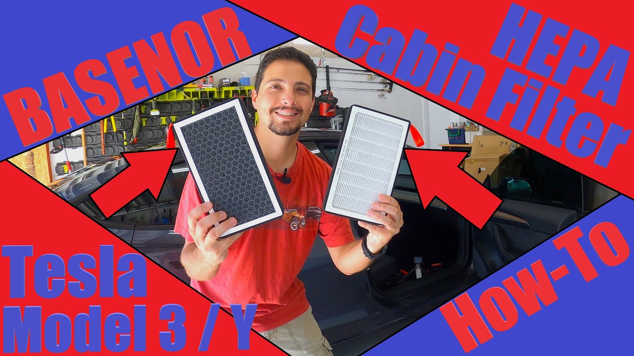 BASENOR Tesla HEPA Cabin Air Filter | Tesla Model 3 / Y | How To Change Out Your Cabin Air Filter