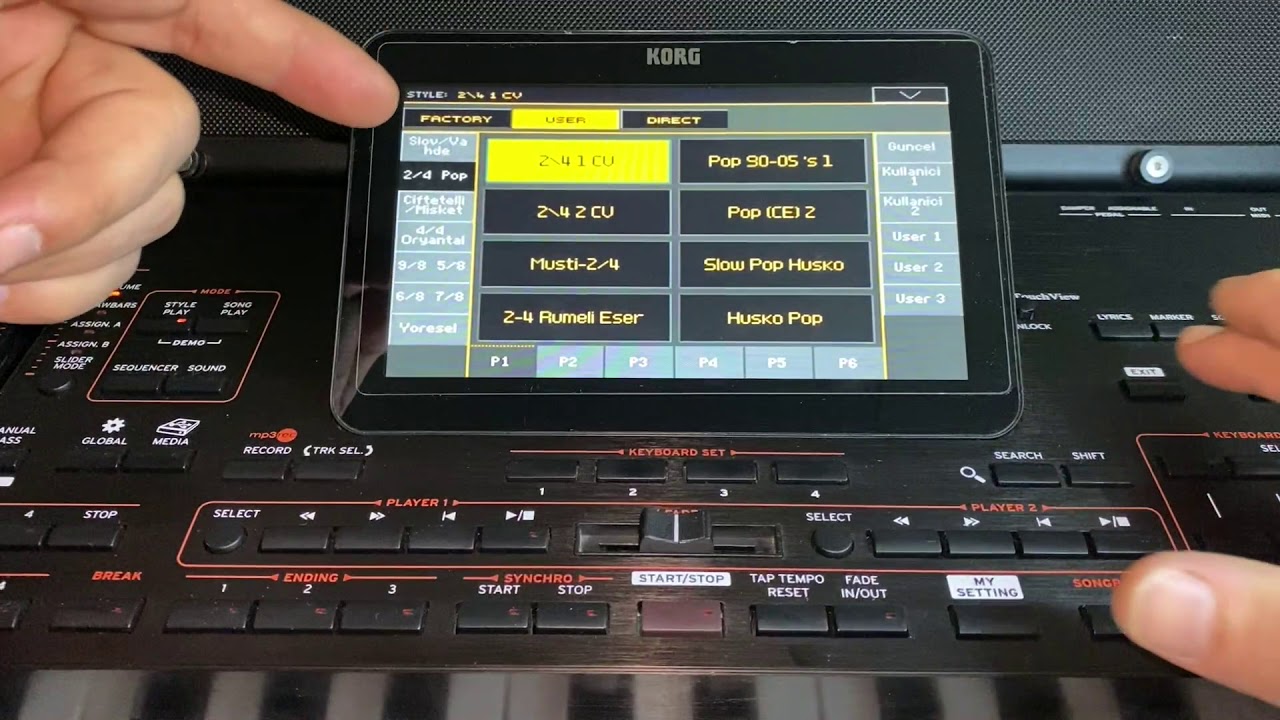 KORG PERFORMANS YÜKLEME ses sevyesi ayarlama