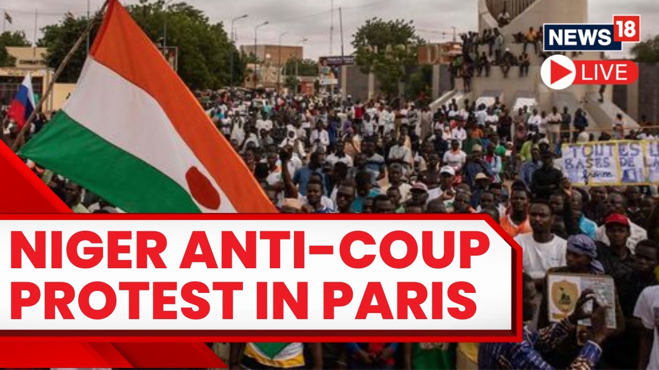 Niger Coup 2023 LIVE News | Anti- Coup Protests Outside Niger's Embassy In France | Niger News LIVE
