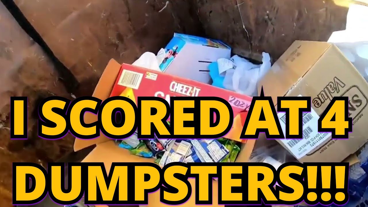 DUMPSTER DIVING - YOU NEVER KNOW WHAT YOU'LL FIND! I SCORED AT 4 DUMPSTERS! JACKPOT 