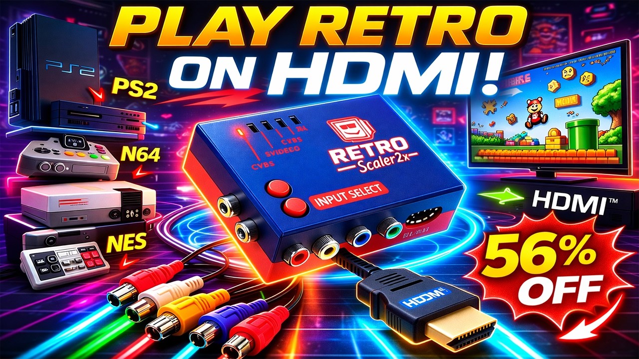 RetroScaler2x Line Doubler &ndash; Play Retro Consoles on HDMI TVs