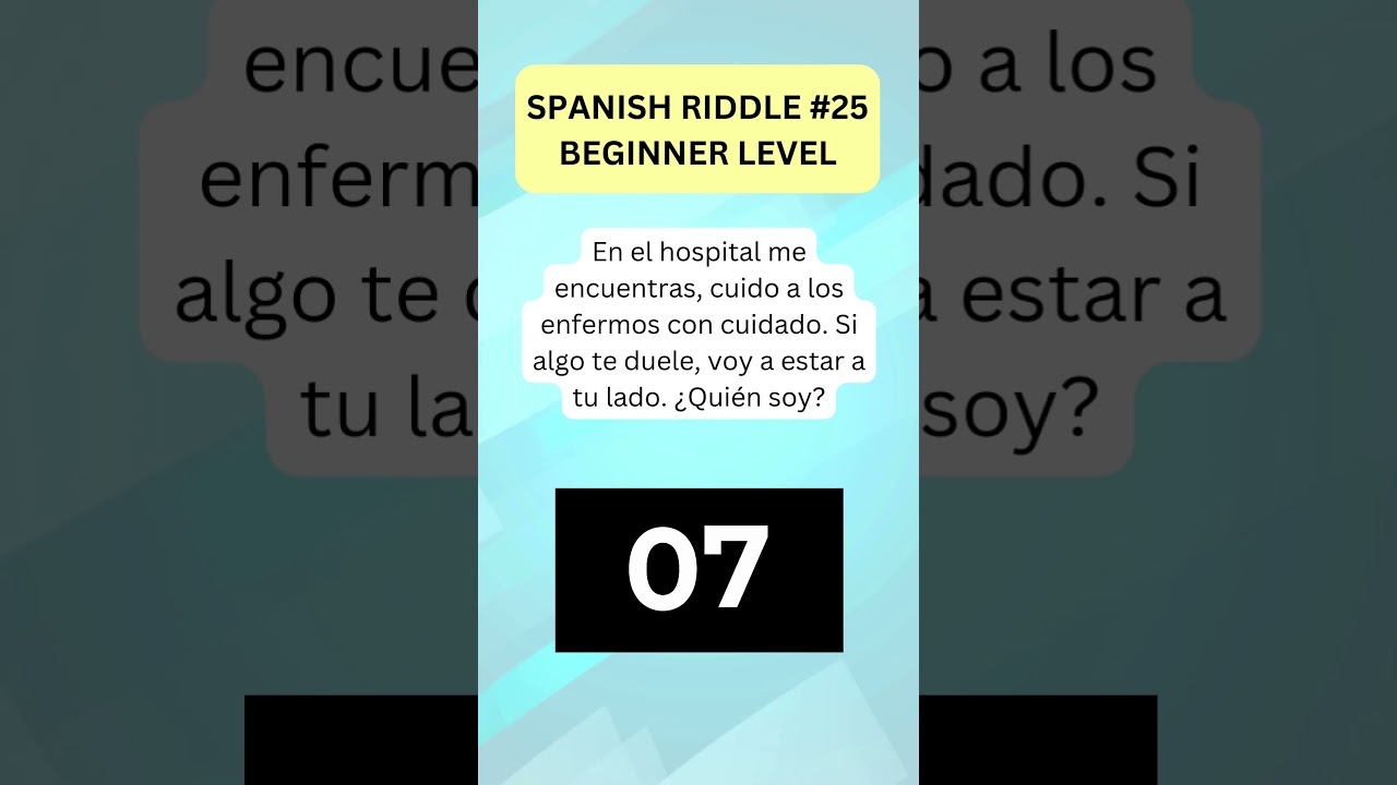 Riddle of the day #25! Can You Solve This Spanish Enigma? #espa&ntilde;ol