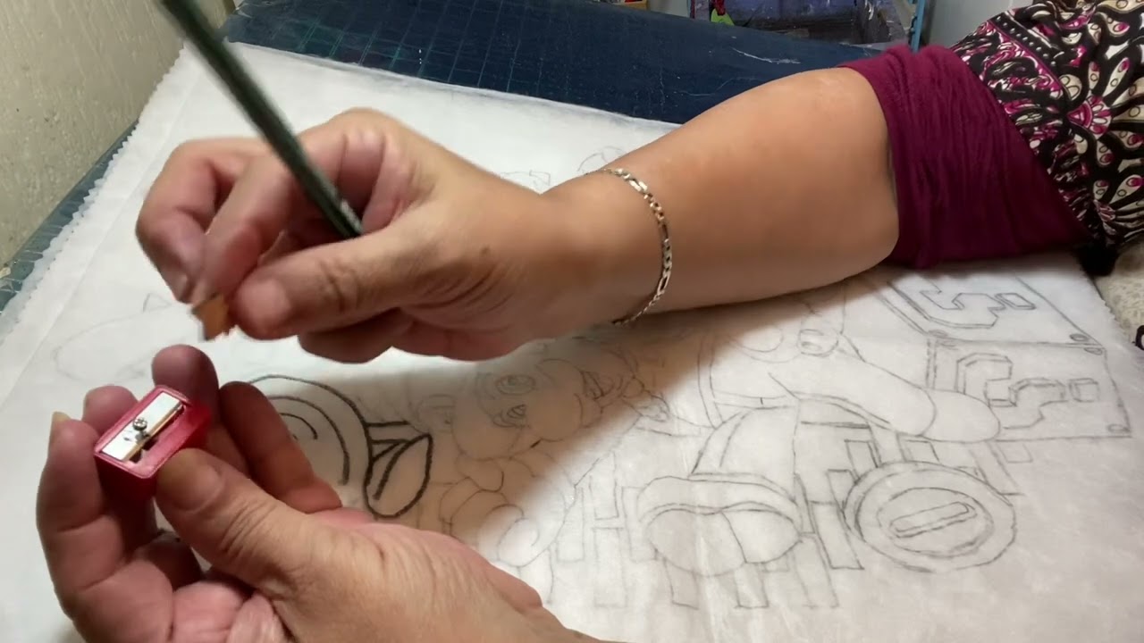 Parte 1 Transferencia de diseño sobre tela para principiantes por Miss Dorylu