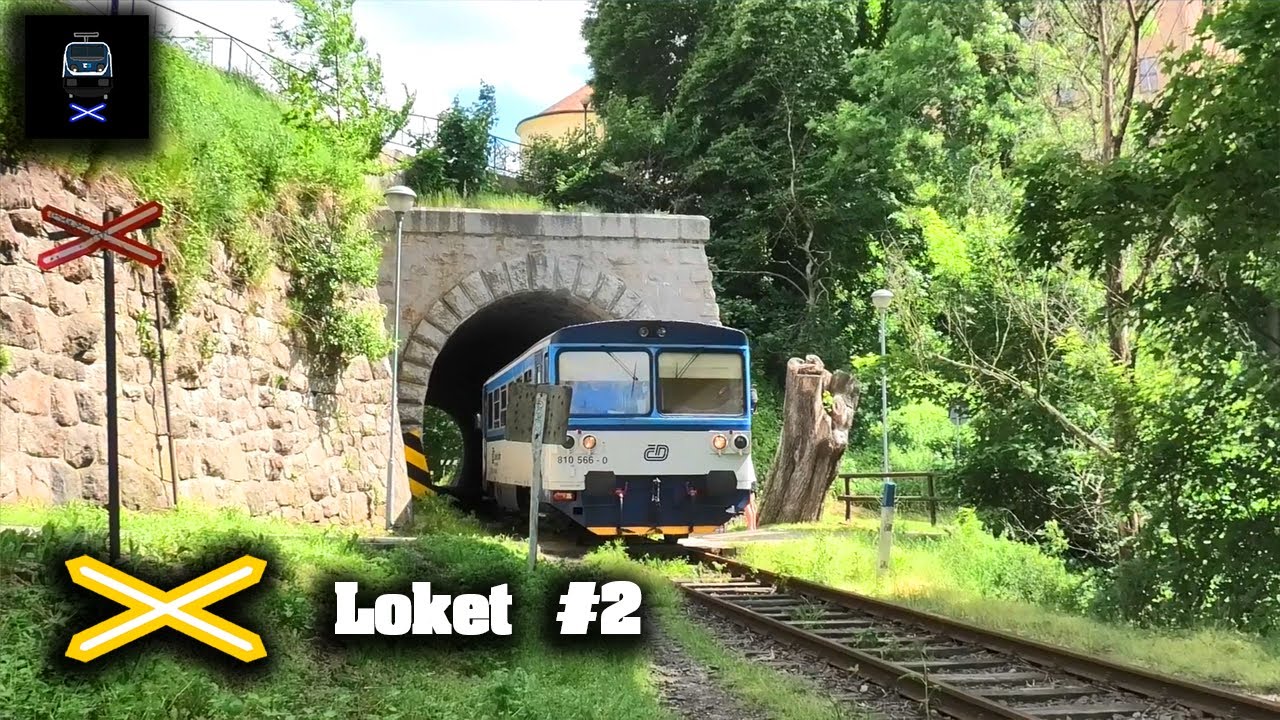 Železniční přejezd Loket #2 (výstražné kříže) - 13.6.2021