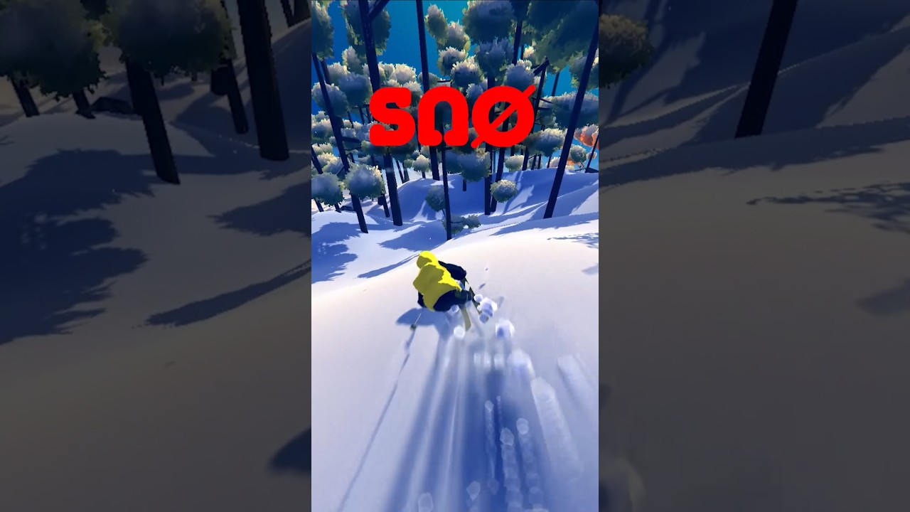 SN&Oslash; is a VERY chilled out free-roaming skiing indie game! #gaming #indiegame