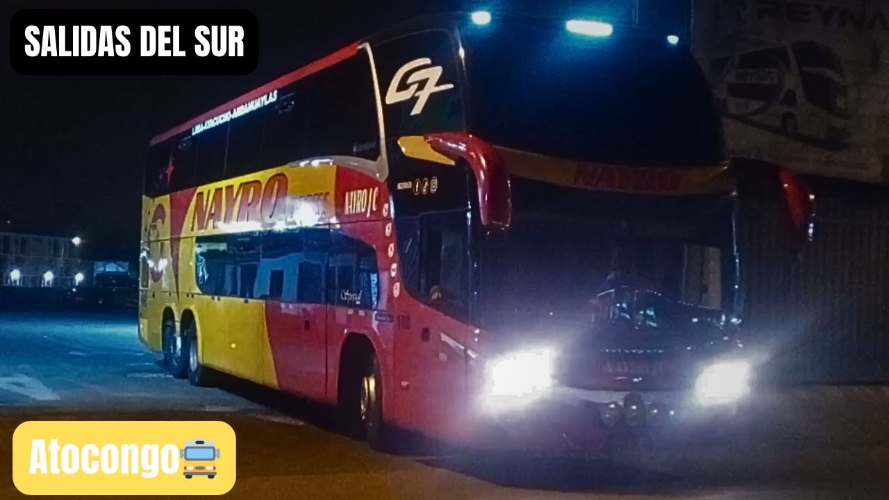 Así salen los buses del Terminal Atocongo 🚍 | Salida real en Lima, Perú