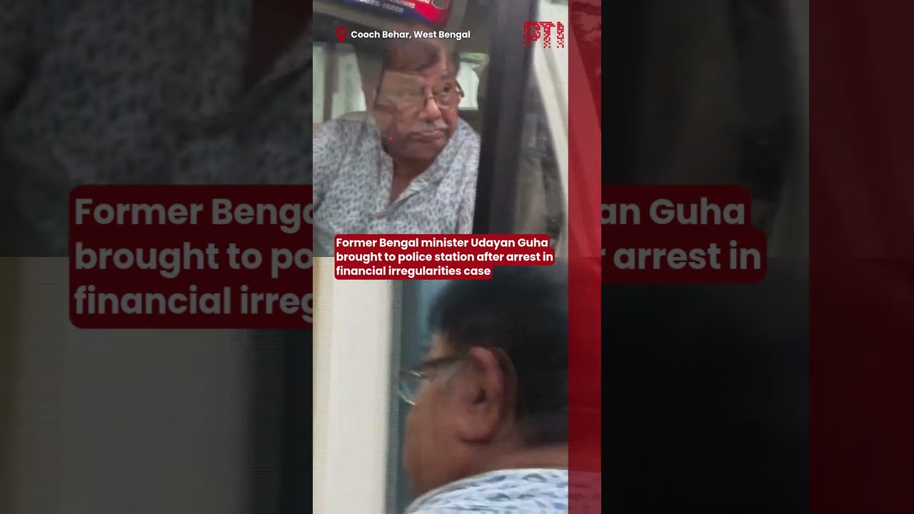 Former Bengal minister Udayan Guha brought to police station after arrest