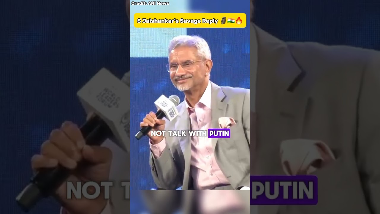 Dr S Jaishankar's Savage Reply 🗿🇮🇳🔥 #shorts #jaishankar #modi #putin #zelensky #russia