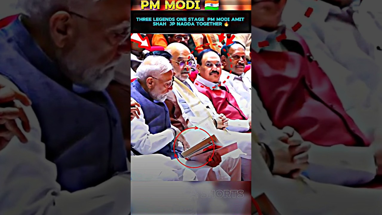 🗿-NDA MANGAL MILAN: MODI, AMIT SHAH & JP NADDA TOGETHER 🔥🇮🇳#trending #shorts #viralvideo #modi #spg
