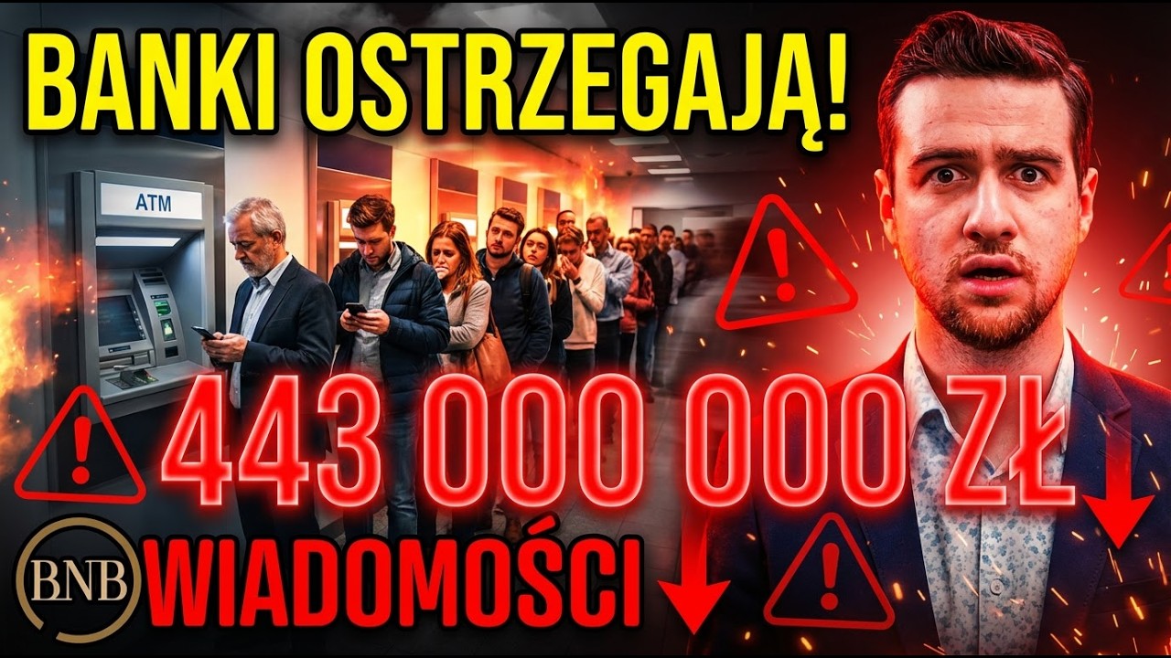 Banki OSTRZEGAJĄ: Polacy MASOWO Wycofują Got&oacute;wkę! 443 MILIARDY Poza Systemem!