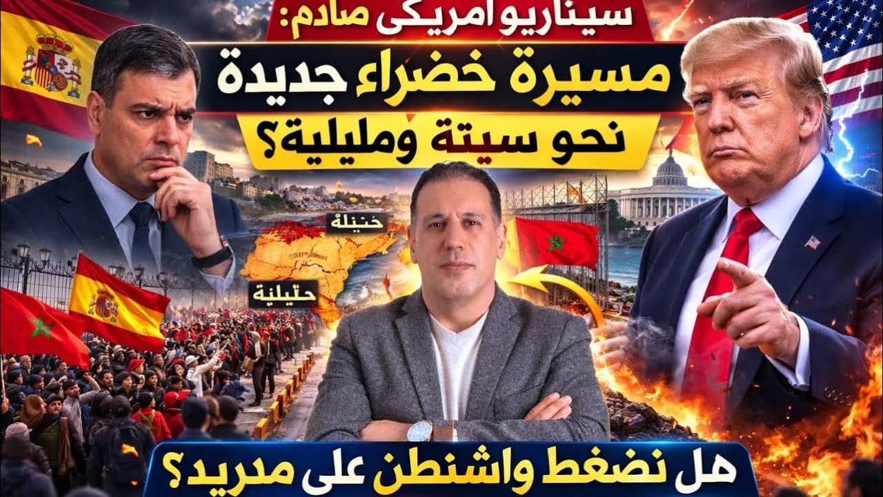 سيناريو أمريكي صادم: مسيرة خضراء جديدة نحو سبتة ومليلية؟هل تضغط واشنطن على مدريد؟