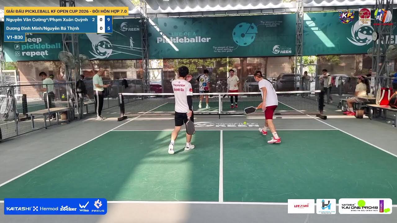 LIVE | GIẢI ĐẤU PICKLEBALL KF OPEN CUP 2026 - ĐÔI HỖN HỢP 7.0 | V1-B30