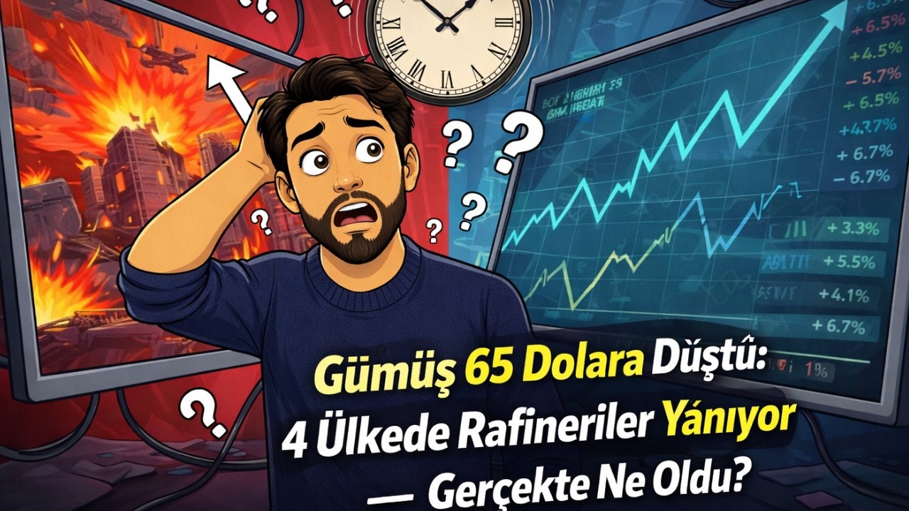 🔥Gümüş 65 Dolara Düştü: 4 Ülkede Rafineriler Yanıyor — Gerçekte Ne Oldu?
