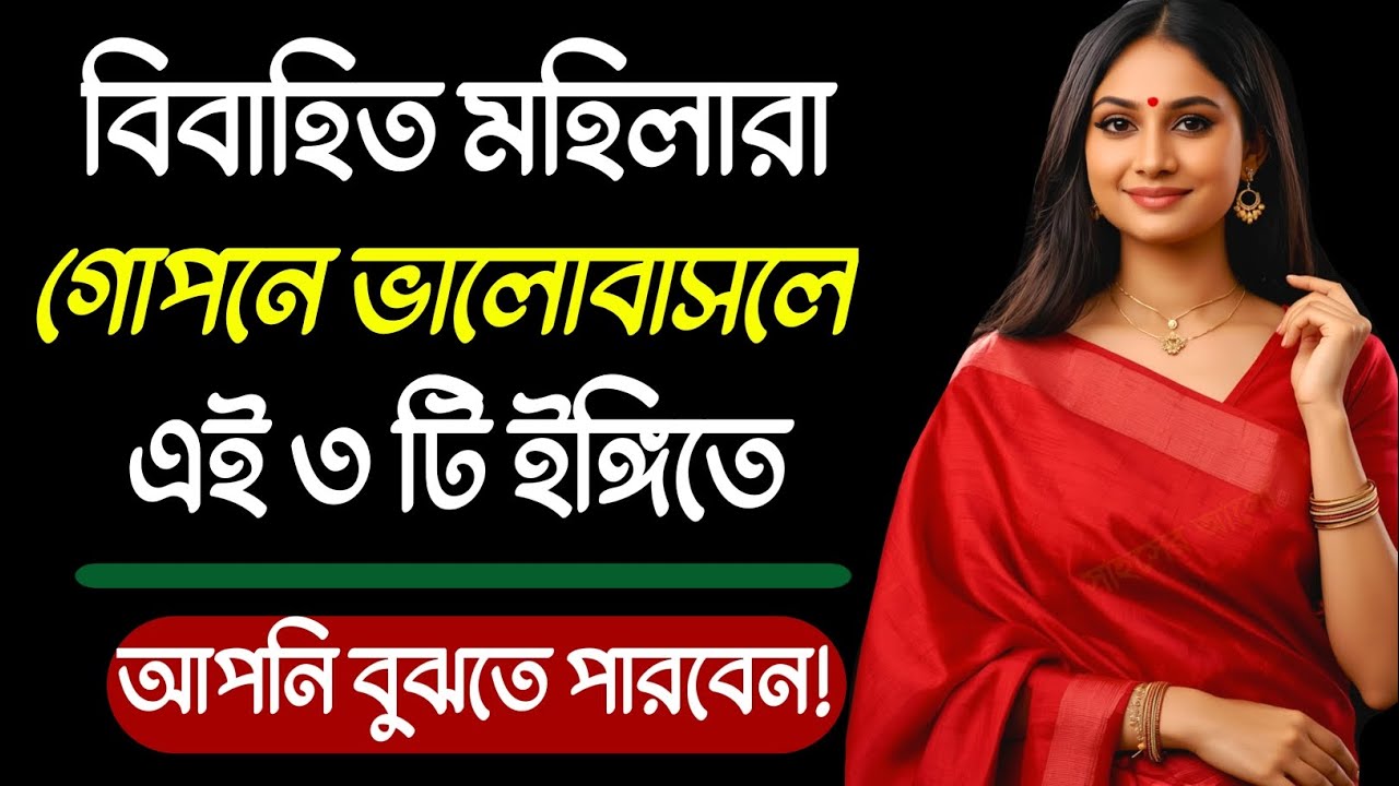 মহিলারা গোপনে ভালোবাসলে ৩টি ইঙ্গিতে বুঝবেন | Relationship Advice | Love Tips | Bangla Motivation