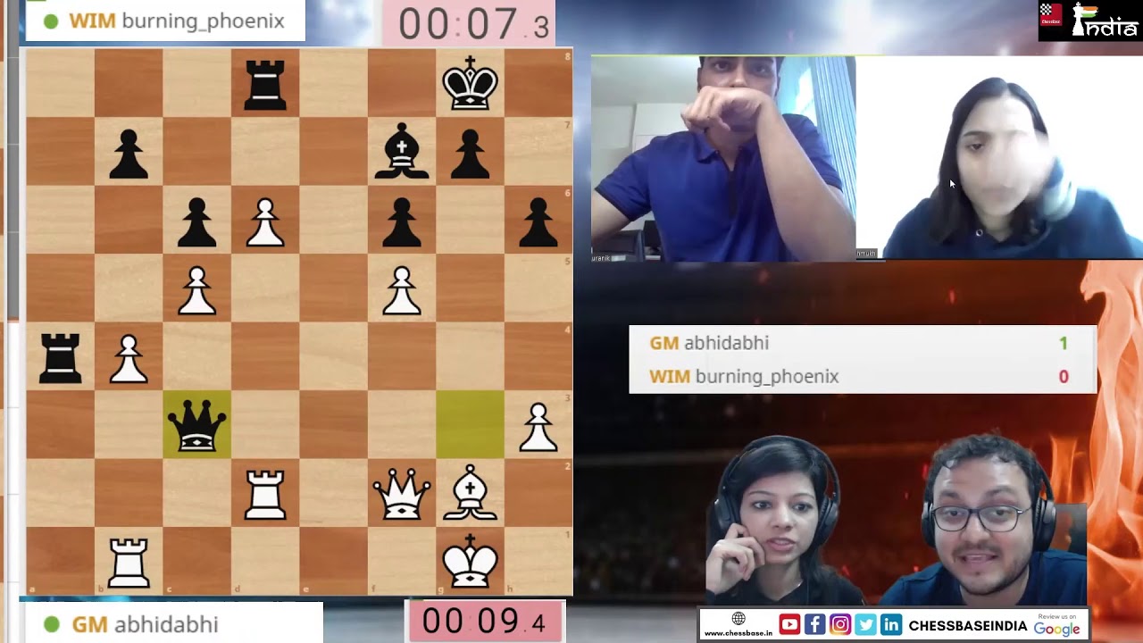 Super Juniors Chess Cup - First match Between GM Abhimanyu Puranik Vs WIM Divya Deshmukh
