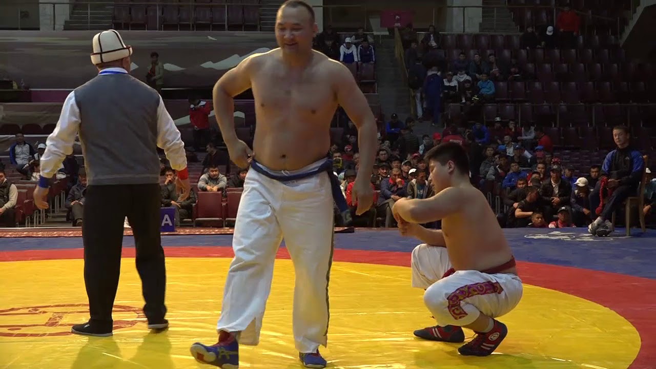 Спорт. Кыргыз Курош. Чемпионат Кыргызстана-2019. Финал. +96 кг Орозбек Алмазбеков-Тилек Куралов
