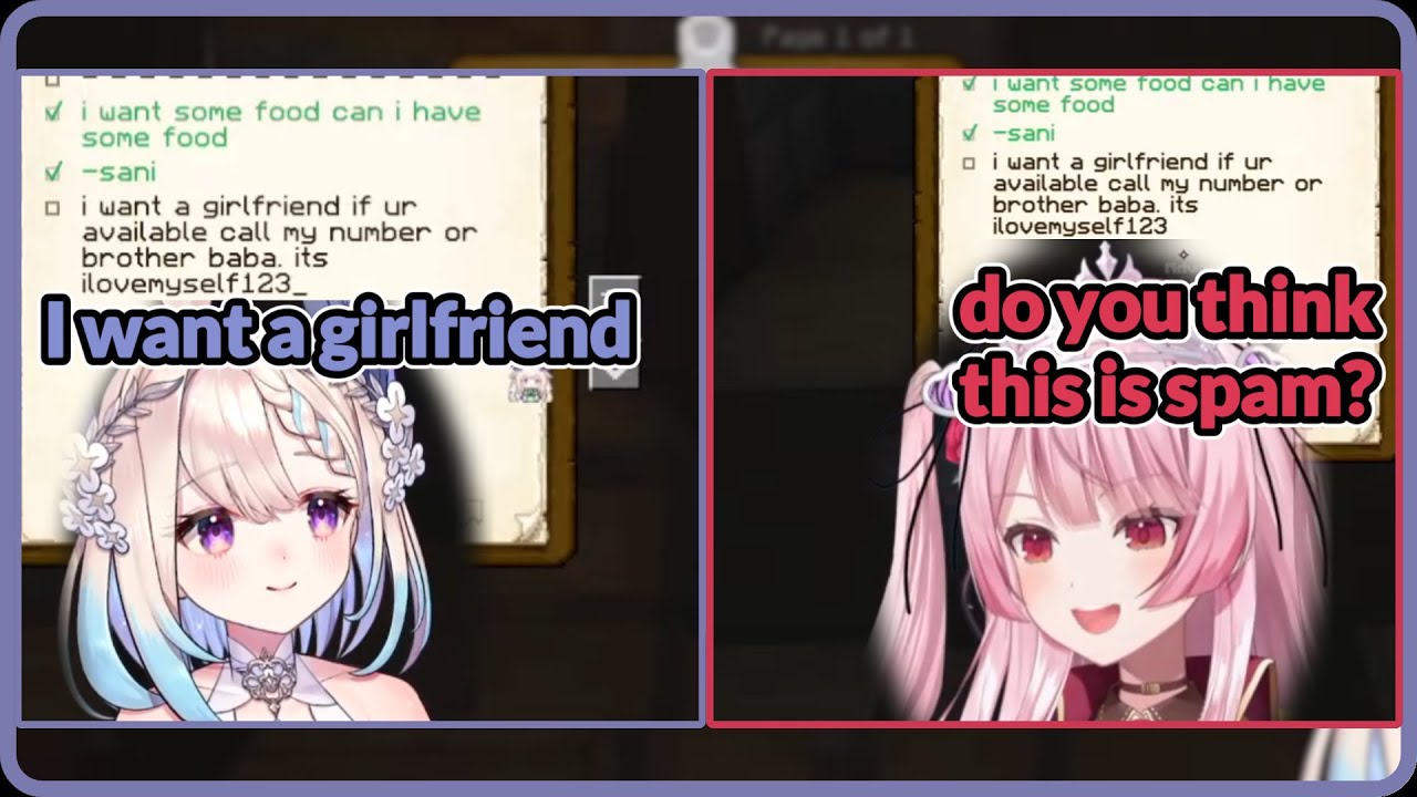 Rosemi's reaction reading Bubu's (Enna) message in the request box🤣