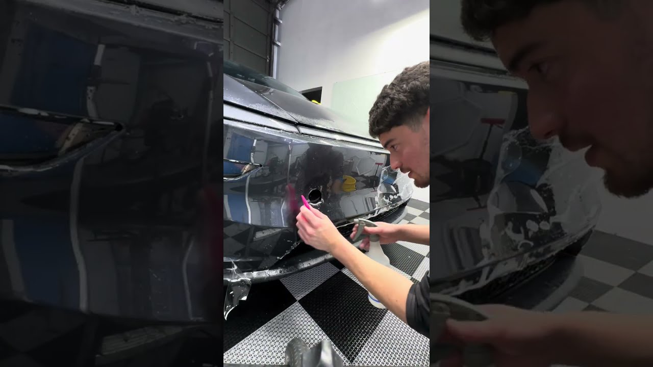 Tesla Model Y Front Bumper Gets Ultimate Protection | XPEL Ultimate Plus PPF