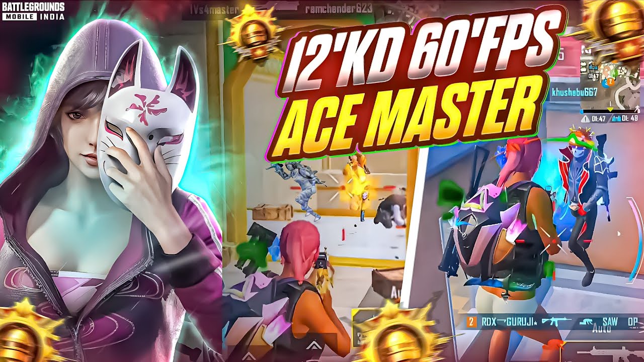 🔥12'Kd in ace Master | Finish ranking top 10 in India server | Solo vs squad intense clutches | Bgmi