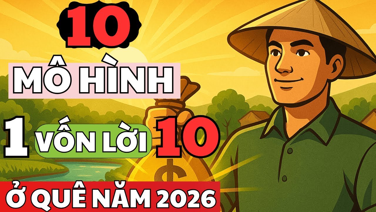 10 Mô Hình 1 Vốn 10 Lời Ở Quê 2026 | Hành Trình Làm Giàu