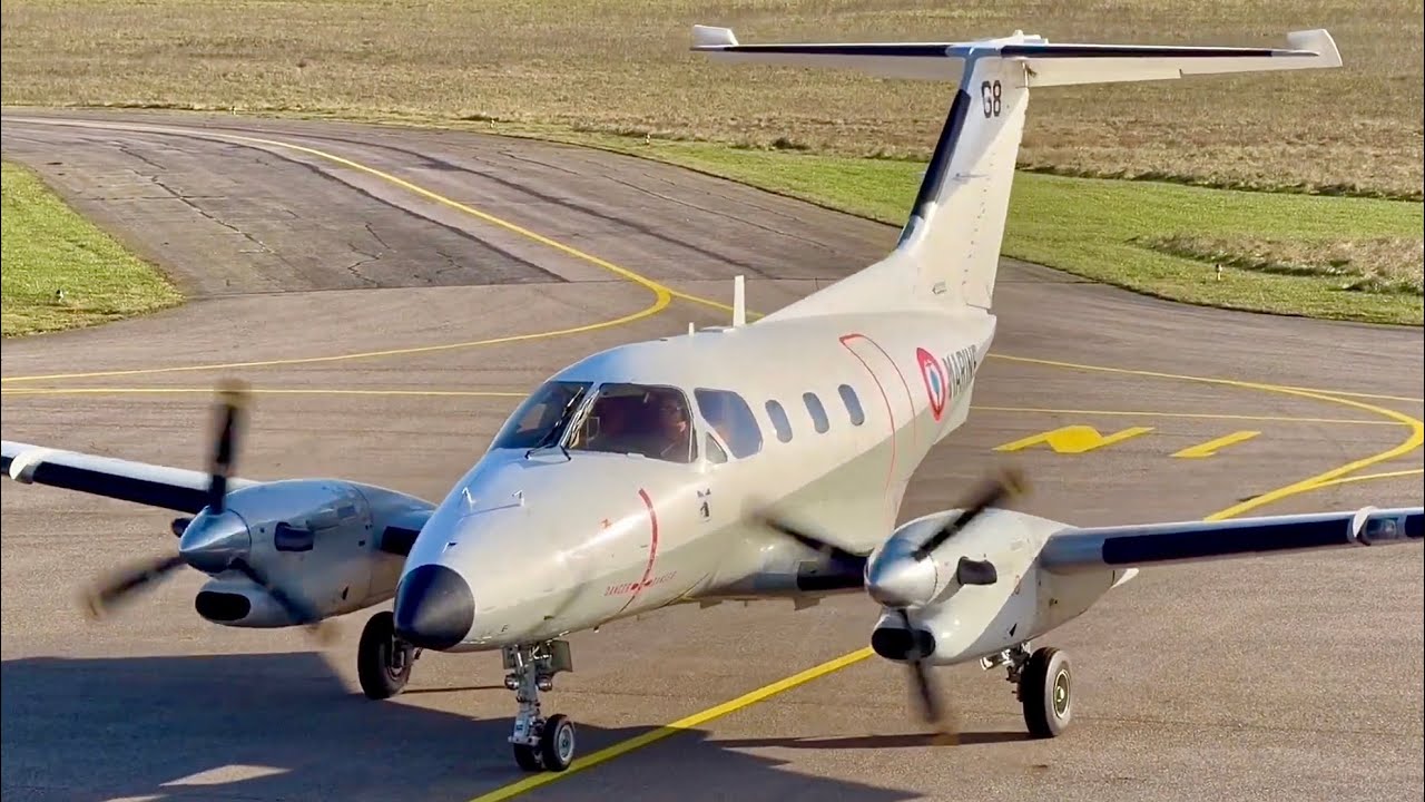 French Navy Xingu Landing | Rare Military Aircraft Footage #aviation #engineering #military 