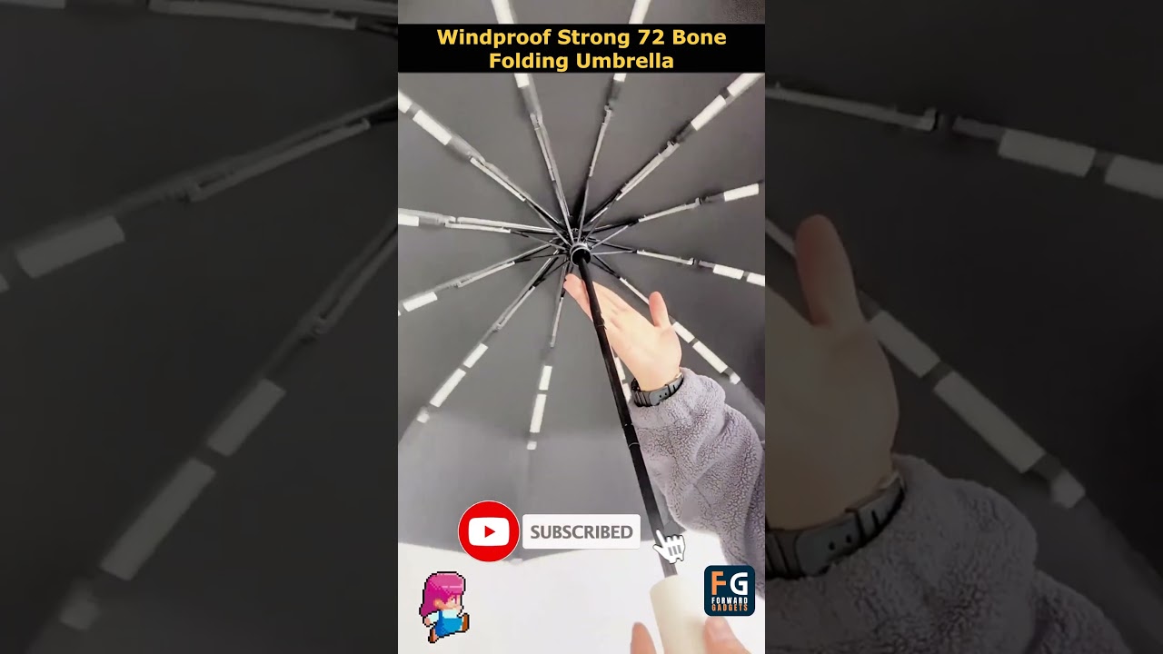 Heavy Duty Umbrella: Windproof, Strong & Folding Umbrella for Men & Women #shorts #umbrella #rain