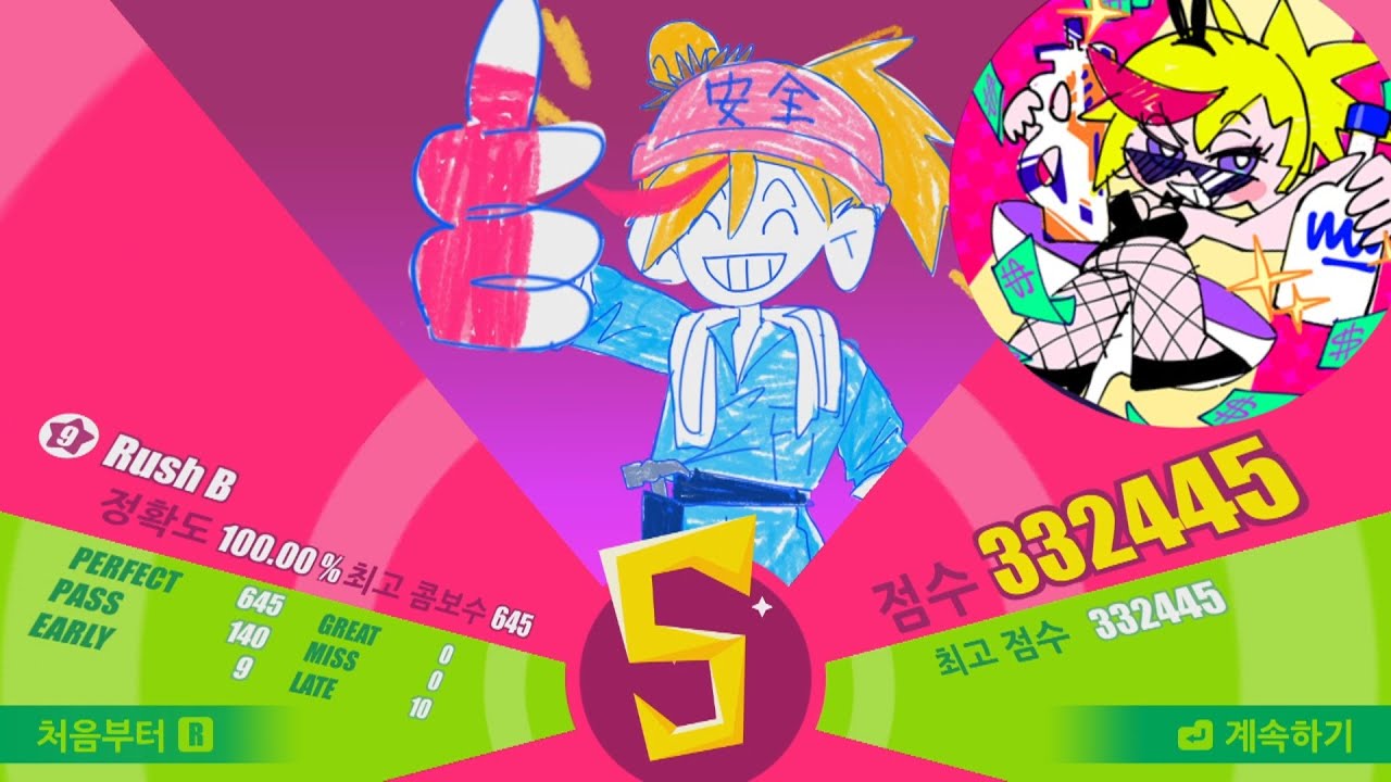 ★9 Rush B All Perfect with Part-Time Warrior Rin【Muse Dash】