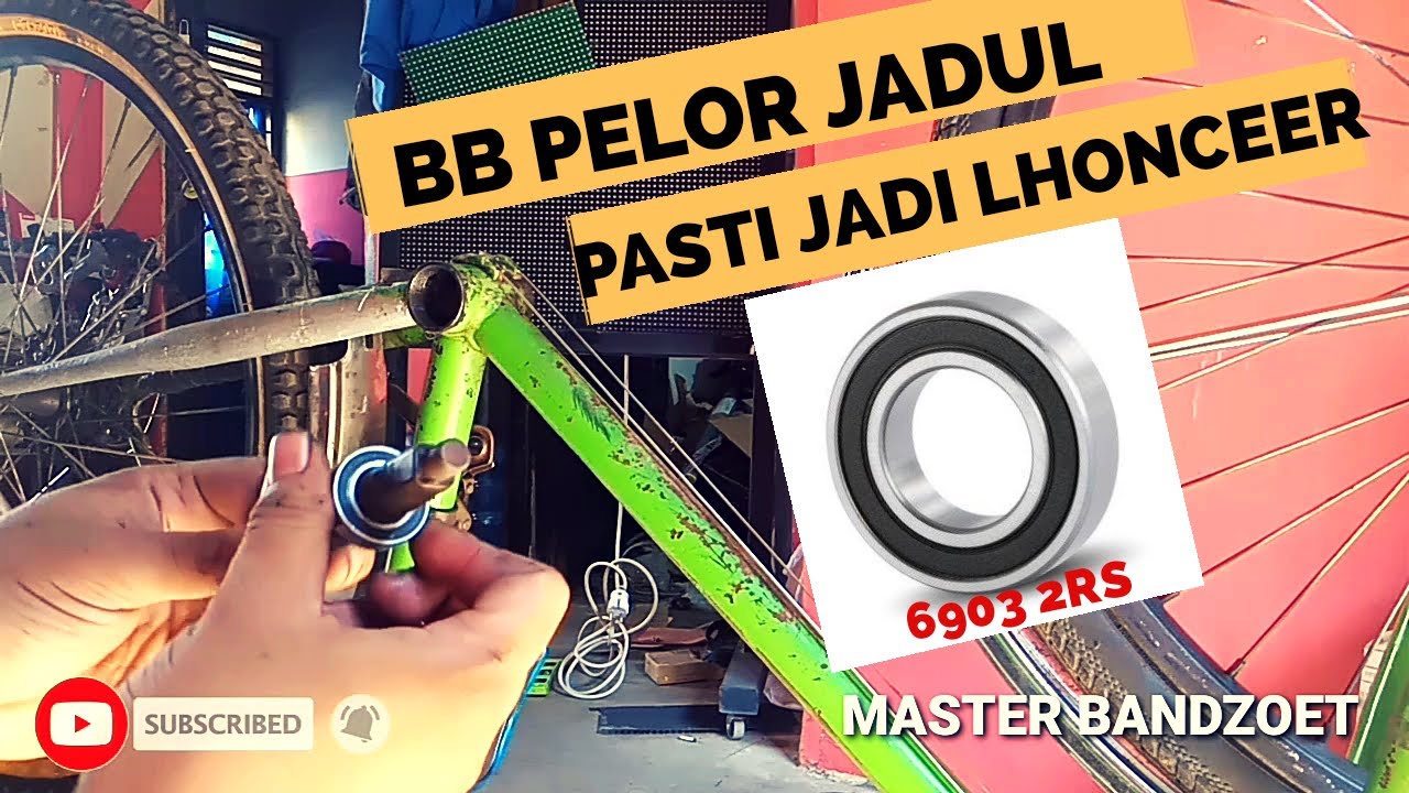 CARA UPGRADE BB PELOR JADUL MENJADI BEARING AGAR LEBIH LHONCER - BEARING BOTTOM BRACKET