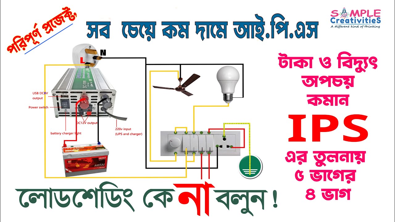 সব চেয়ে কমদামে আইপিএস | UPS & IPS 2023 |Low Cost IPS 2023 |লোডশেডিং কে না বলুন |Simple Creativities|