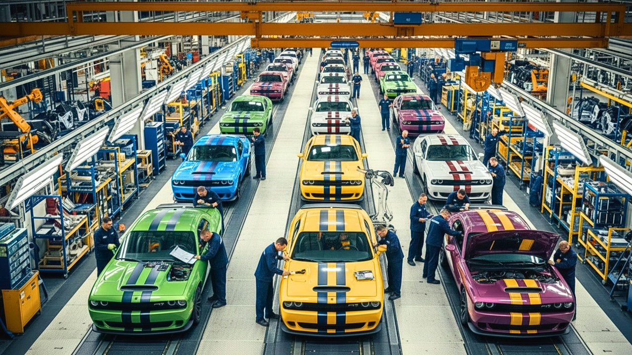 How the Dodge Challenger SRT Is Built from Raw Steel to Street Monster – Inside the Factory