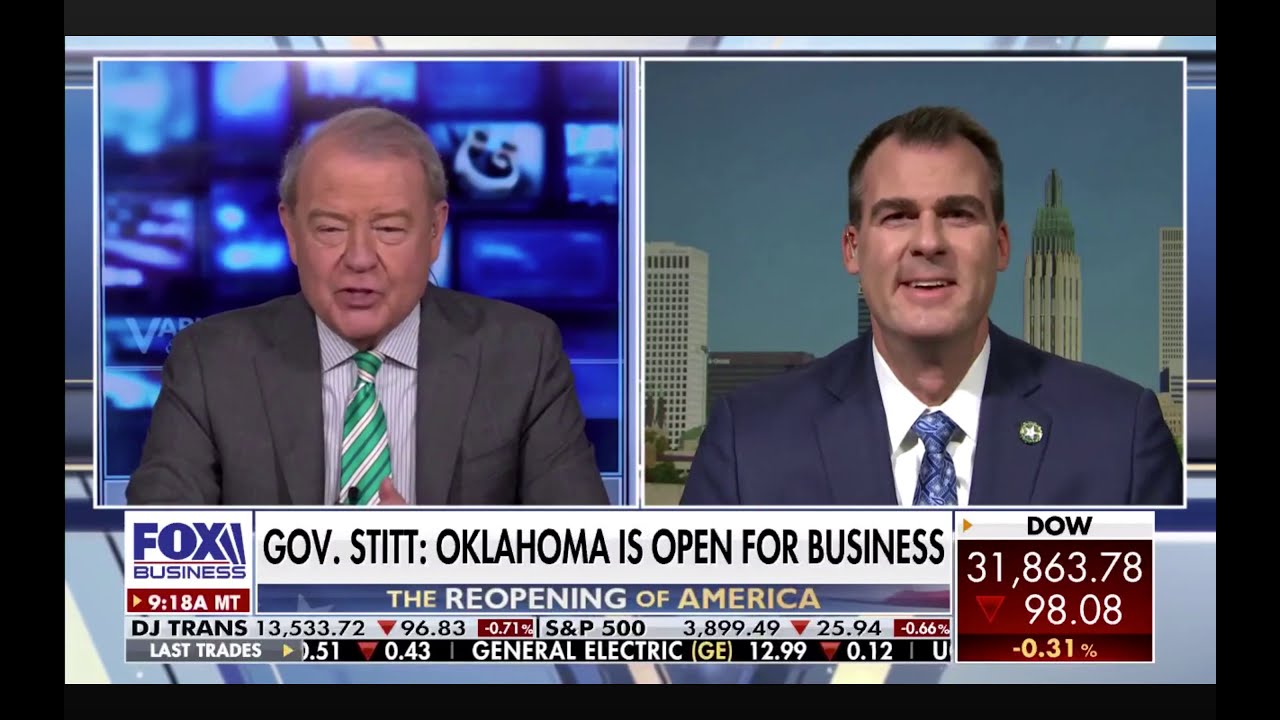 Governor Kevin Stitt on Fox Business with Stuart Varney