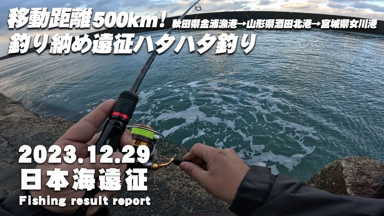 移動距離500km！日本海遠征釣り納め企画！ハタハタ釣りに行ったらまさかの・・・・