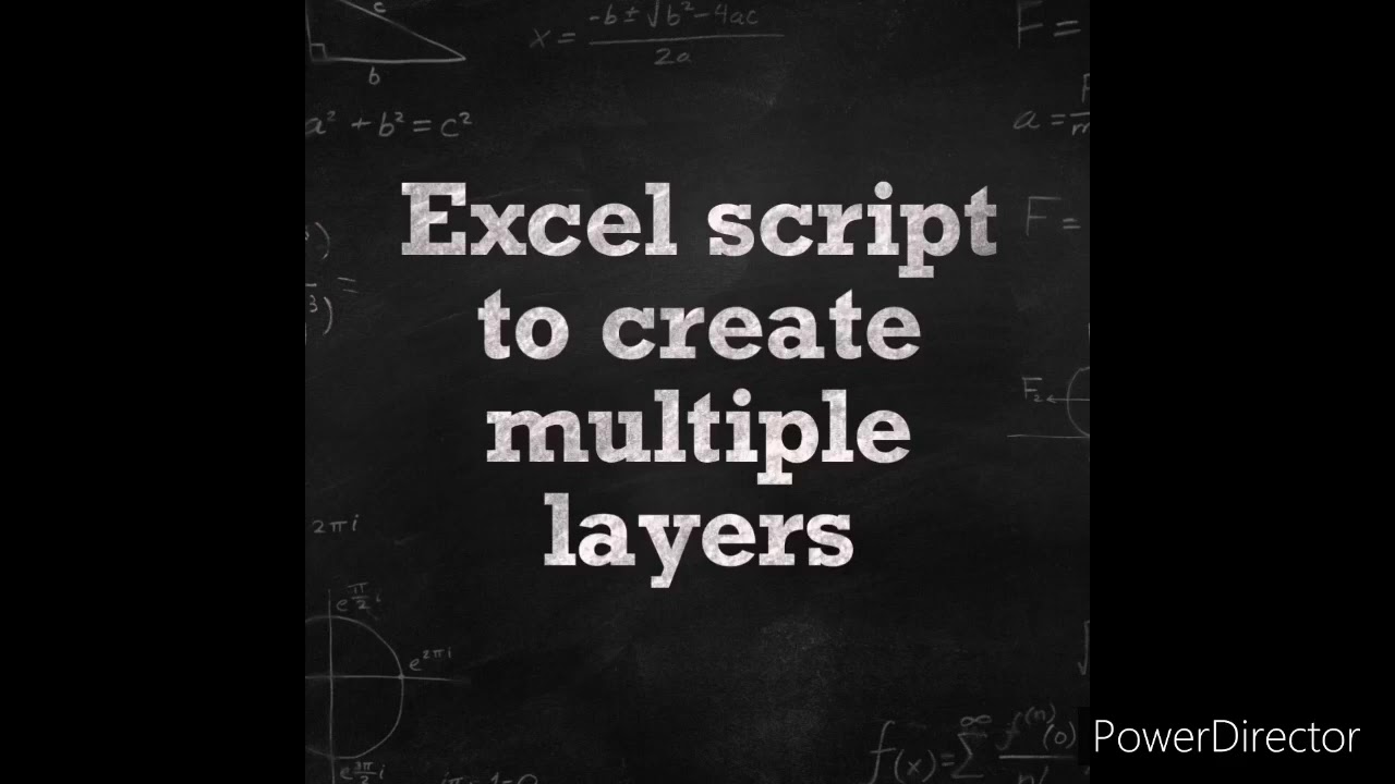AutoCAD|Excel Script to create new layers in AutoCAD
