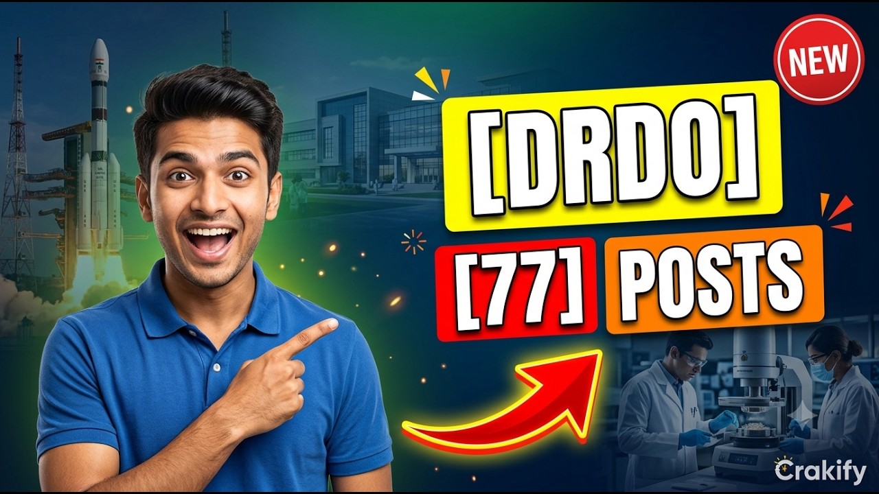 DRDO DEAL Apprentice Recruitment 2026 | 77 Posts Open | Apply Online | Eligibility, Dates, Stipend
