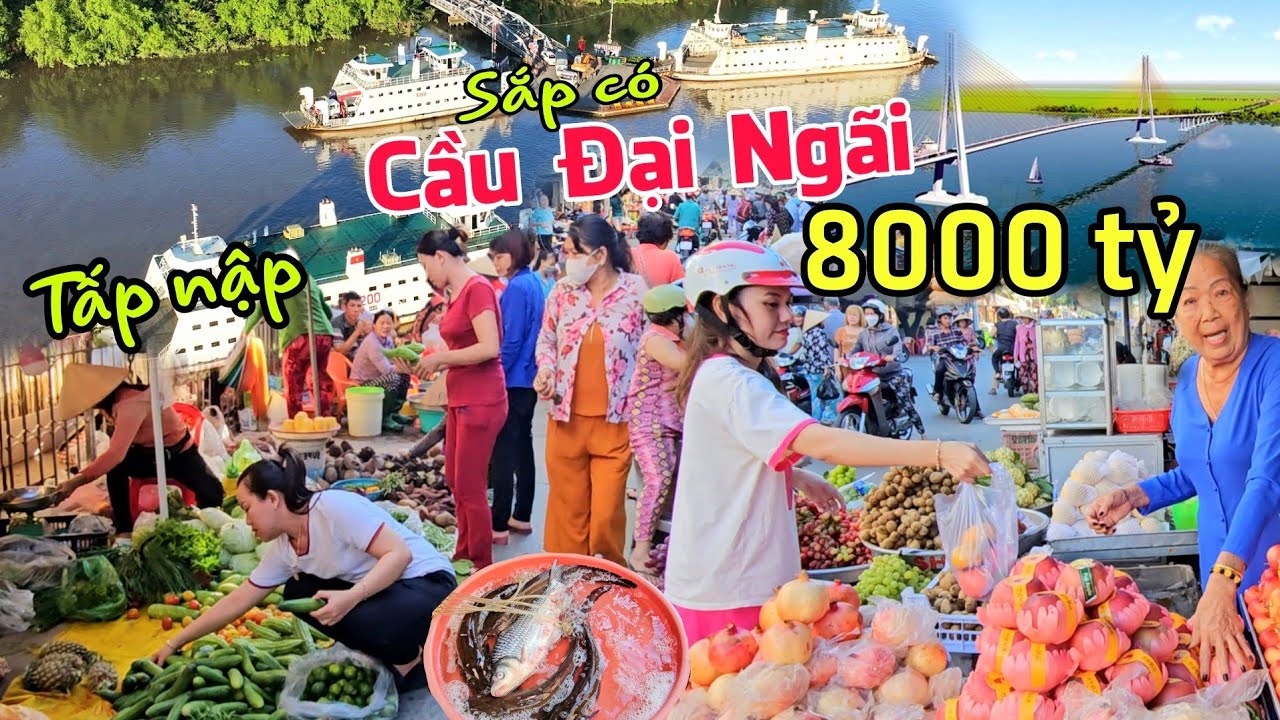 CHỢ ĐẠI NGÃI - Bất ngờ sắp có cầu 8000 tỷ qua SÔNG HẬU