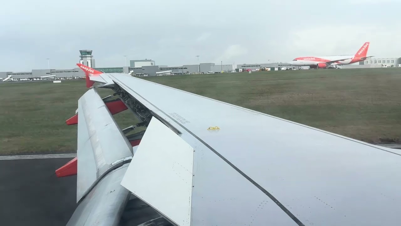 EasyJet Airbus A320-200 G-EZUA Windy landing into Bristol 13/02/2026