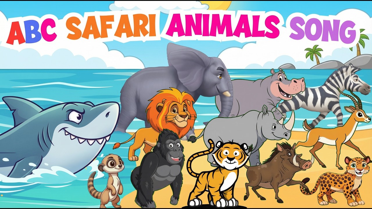 ABC Safari Animal Sounds Song + Alphabet Animals 🐘🦒 Learn ABC With Animals Song | Little Puppy Learn