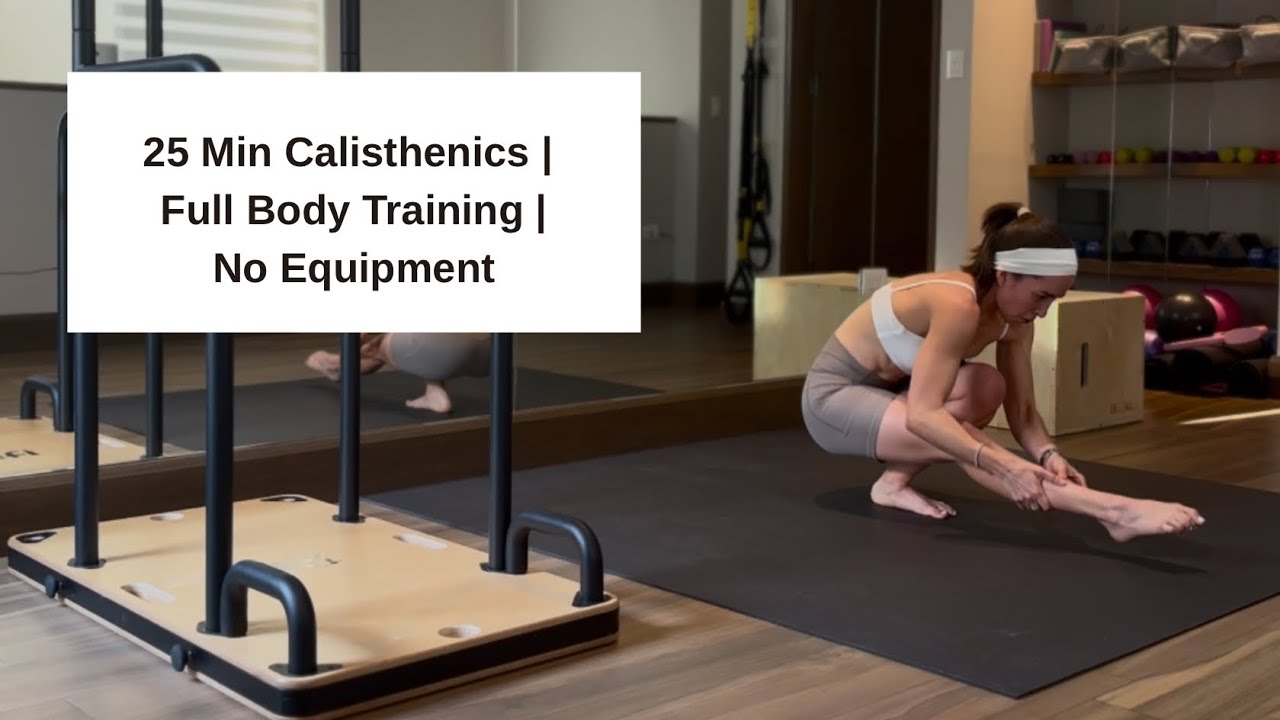 25 Min Calisthenics Workout | Full Body Training (Push Ups, Planks, Lunges & More) | Home/Gym 