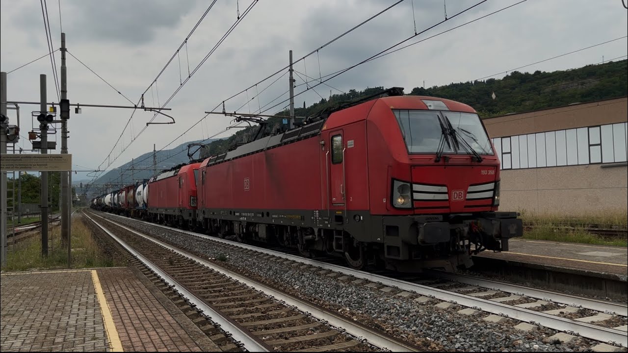 Zugverkehr Brennerbahn IT 27.08.2025 Treni di La Ferrovia del Brennero di Domegliara-Sant’Ambrogio